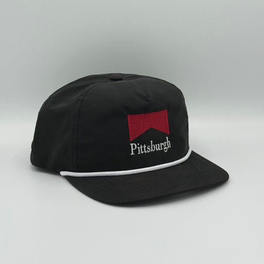 Pittsburgh, PA Rope Hat [Cigarette Brand Retro Inspired]