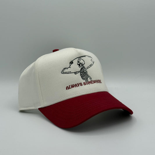 Always Somewhere - Skeleton Surfer Hat