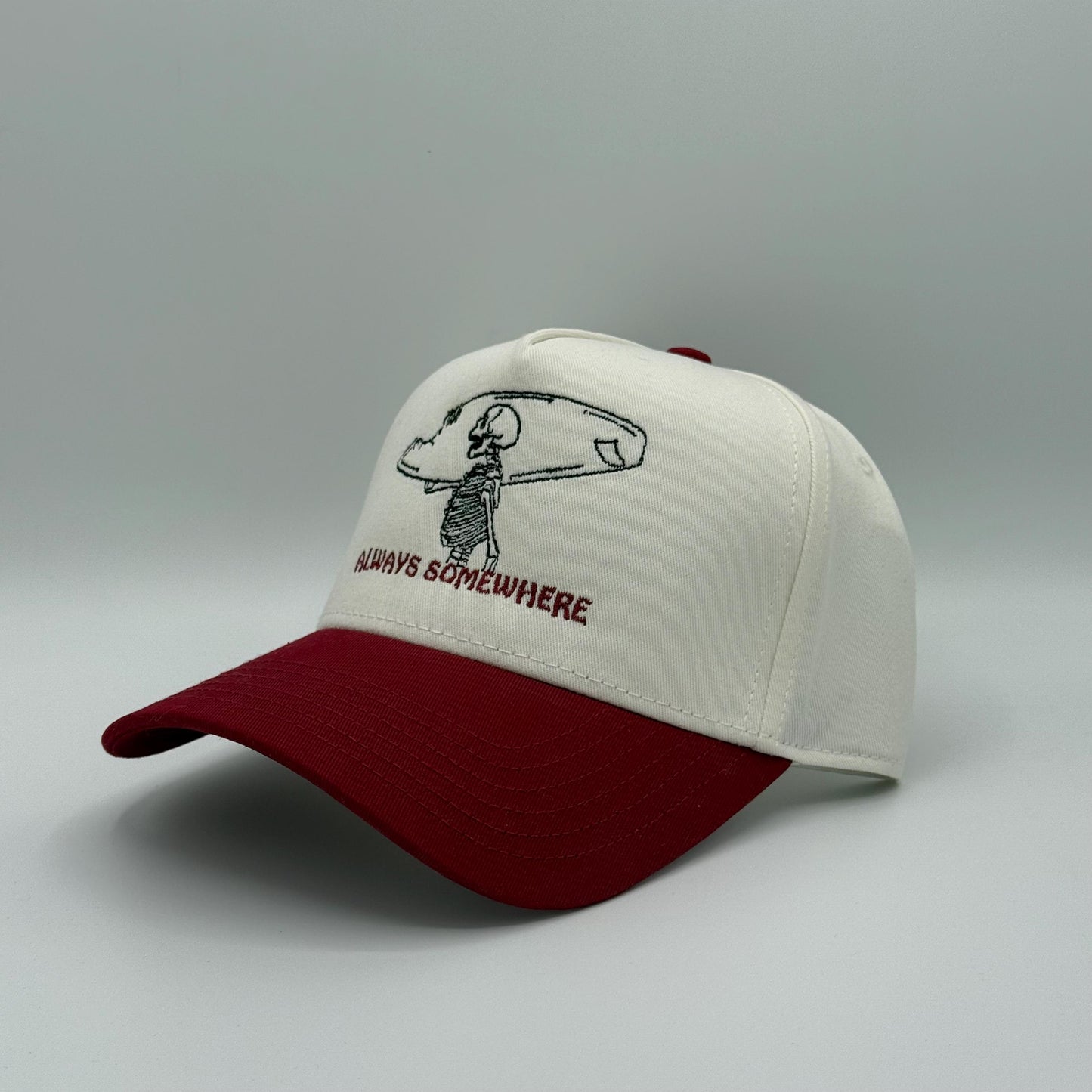 Always Somewhere - Skeleton Surfer Hat